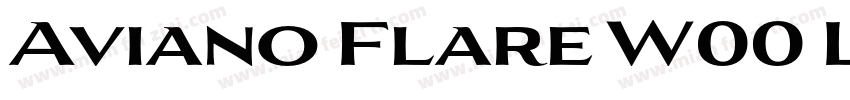 Aviano Flare W00 Light字体转换